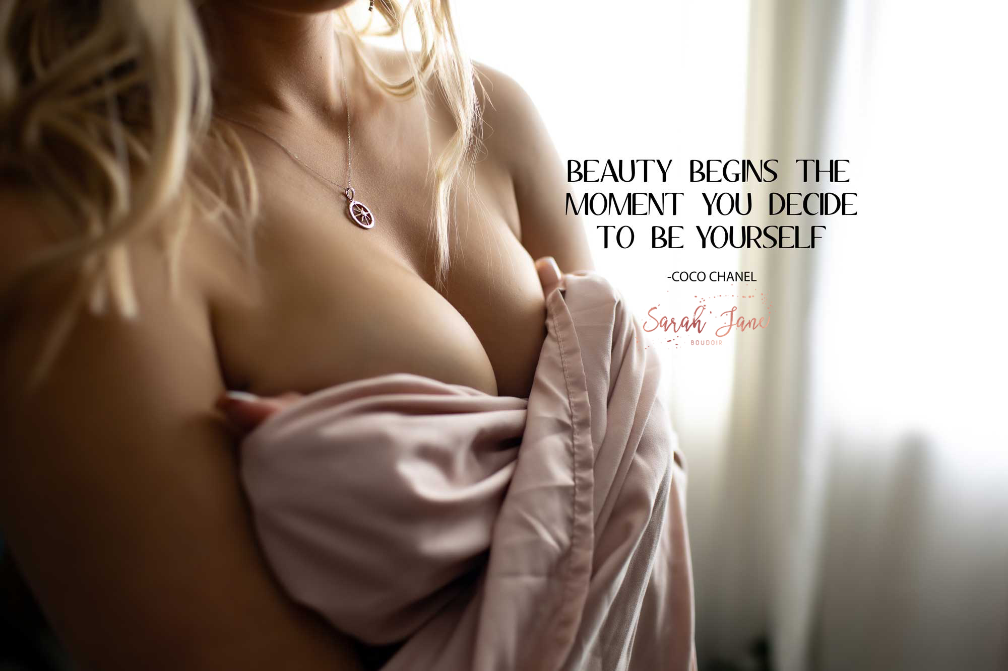 Beauty Begins Quote Sarah Jane Boudoir