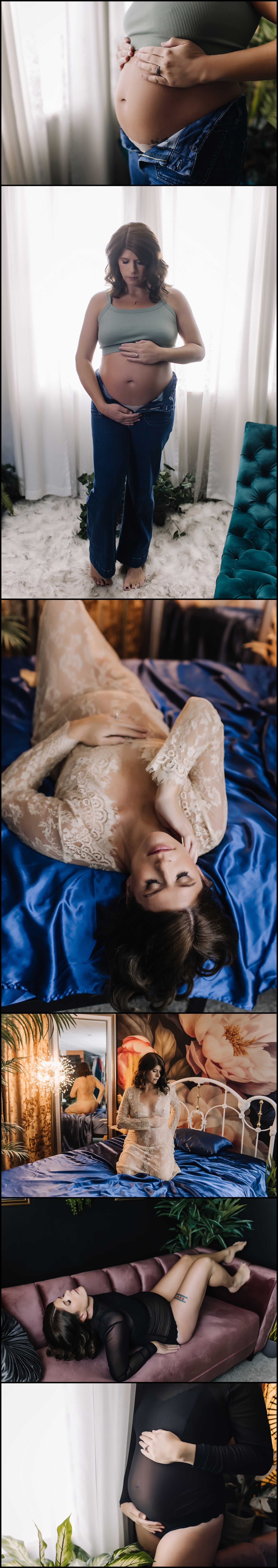 Collection of Maternity Boudoir Images